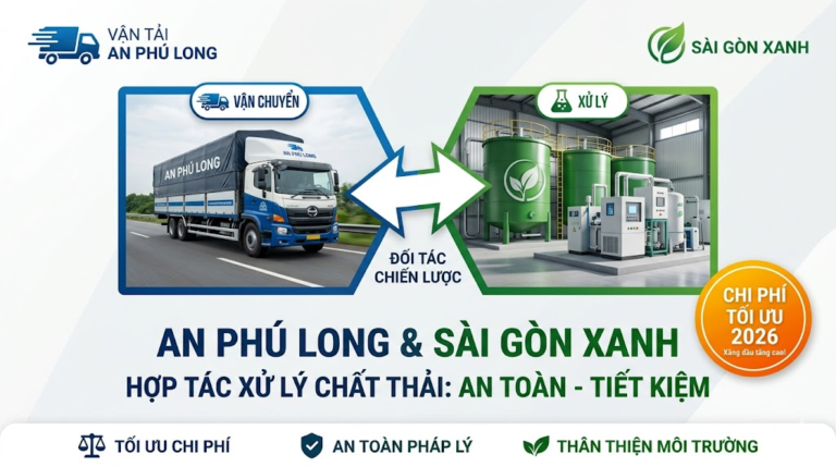 An Phú Long & Sài Gòn Xanh: Giải pháp vận chuyển – xử lý chất thải tối ưu chi phí 2026